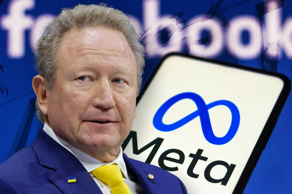 Andrew Forrest levelled a criminal case against Meta – the owner of Facebook – in 2022 over cryptocurrency scam ads bearing his likeness.