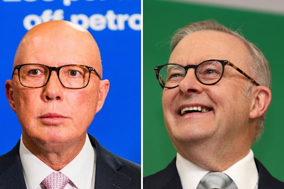  Albanese (right) was disciplined and determined, while Dutton struggled to rise above being the opposition leader.
