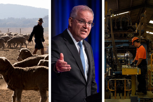 Prime Minister Scott Morrison has named farming and manufacturing as key sectors in the federal government’s push to achieve net zero carbon emissions.