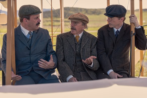 Jon Hamm, Larry David in Sean Hayes in Life, Larry and the Pursuit of Unhappiness. 