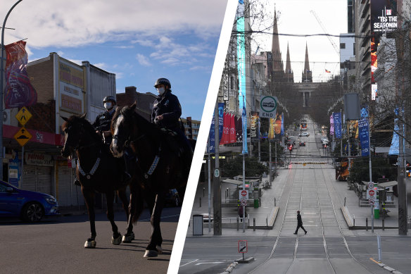 Sydney and Melbourne under lockdown