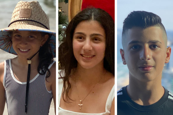 Sienna, Angelina and Antony Abdallah died in the collision on Saturday night.