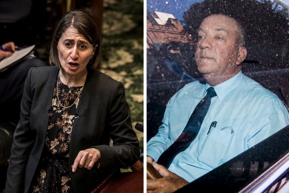 Gladys Berejiklian and Daryl Maguire were in a relationship between 2015 and 2018.