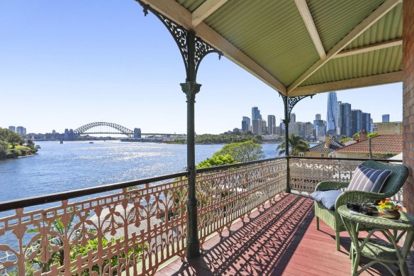 Peter Brooks has set a $15.6 million record for a house on the Balmain East waterfront.