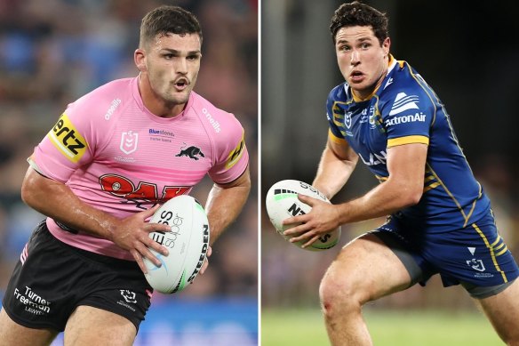 Nathan Cleary and Mitchell Moses.