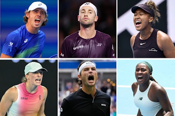 Some of the stars in action ahead of the 2026 Australian Open.