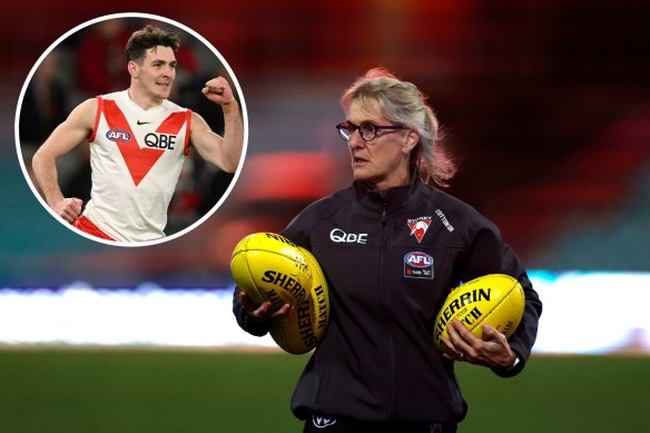 Bronwyn Gulden - mother of emerging Swans star Errol - is on the club’s AFLW coaching staff this season.