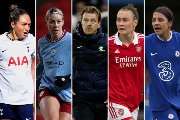 Tony Gustavsson has some big decisions to make with his Matildas squad - including whether Kyah Simon and Alanna Kennedy (left) will join Caitlin Foord and Sam Kerr at the World Cup.