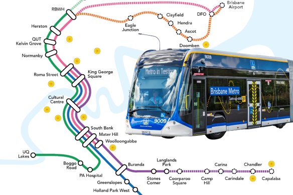 The council wants an expanded Brisbane Metro network for 2032.