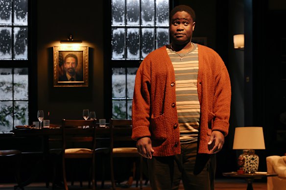 Tinashe Mangwana as Naz, who leads the audience through the events of Purpose.