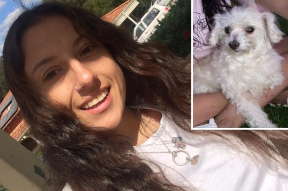 Amy Lea Judge, 25, broke down in court when she heard prosecutors were seeking jail time for throwing her dog off a two-storey car park.