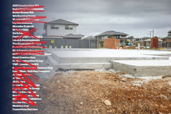 Thirty-one residential building companies in WA have collapsed under the weight of cost and labour pressures in the past 12 months, according to ASIC.