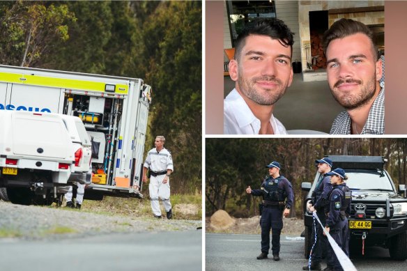 The bodies of Jesse Baird and Luke Davies were found by police on a property outside Goulburn on Tuesday.