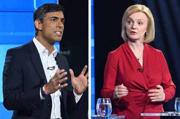 Conservative Party members will need to choose between Rishi Sunak and Liz Truss as replacement for Boris Johnson as Britain’s prime minister.