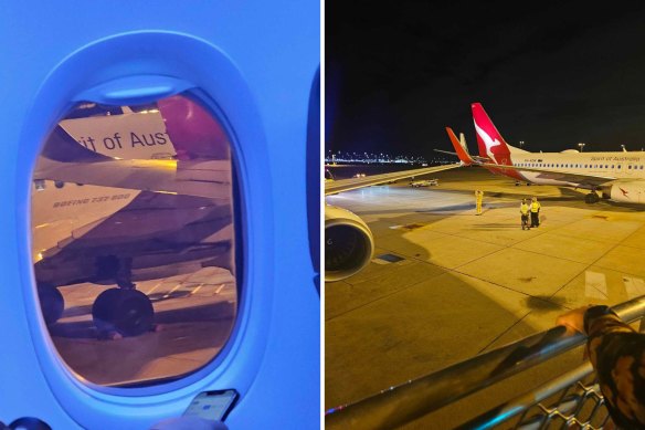 The two planes collided at Perth Airport on Sunday night.