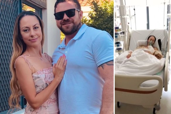 Kristy Reyment has been in intensive care in a Bali hospital after a cough she developed on holiday turned into pneumonia. 