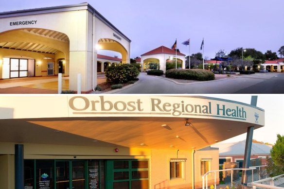 Ashton Foley fabricated both identity and qualifications to become chief operating officer of Peel Health Campus (top) then chief executive of the Orbost Regional Health Service in rural Victoria. 