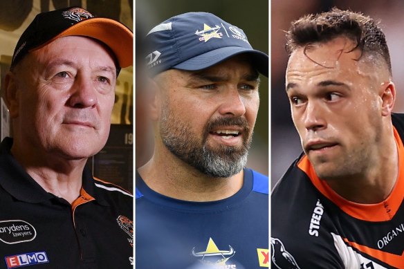 Tim Sheens, Todd Payten and Luke Brooks.