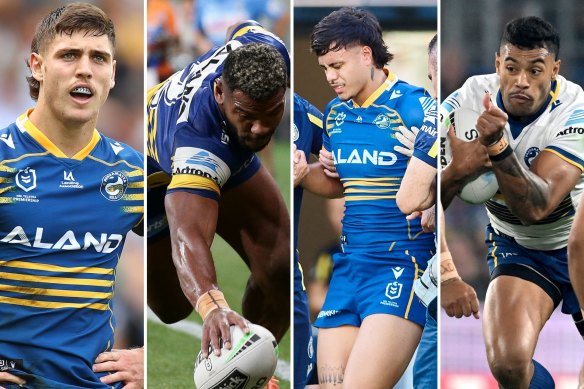 Parramatta should think about retiring the No.2 jersey following injuries to Haze Dunster, Maiko Sivo, Sean Russell and Waqa Blake.