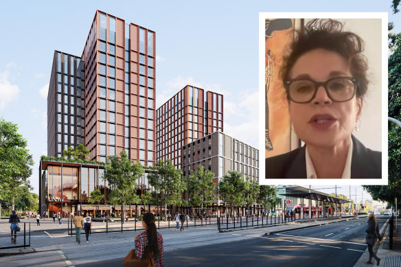 Actor and NIDA board member Sigrid Thornton addressed the planning panel to say the housing development would destroy NIDA.