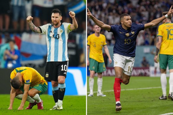 France and Argentina – the only two teams to have beaten the Socceroos in Qatar – will contest the World Cup final.