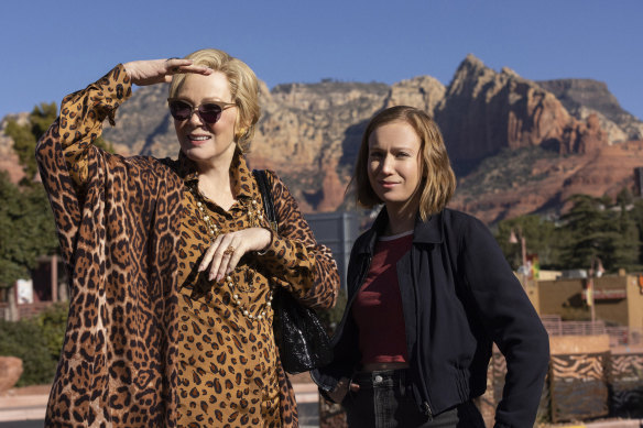 Jean Smart as Deborah Vance and Hannah Einbinder as Ava in the second season of <i>Hacks</i>.