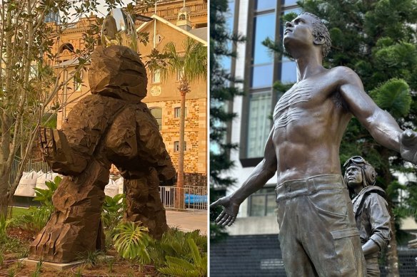 Sheila by Justene Williams, commissioned as part of Queen’s Wharf, and the Aboriginal and Torres Strait Islander Memorial, in Anzac Square.