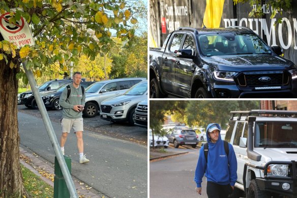 Jack Riewoldt, Hardwick and Shai Bolton arrive at Punt Road.