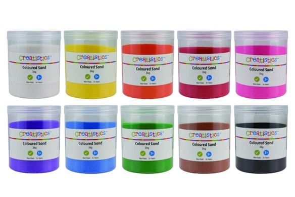 The sand products are being recalled because they may include asbestos.