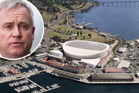 The federal government is considering the state’s bid for $240 million to build a new stadium in Hobart.