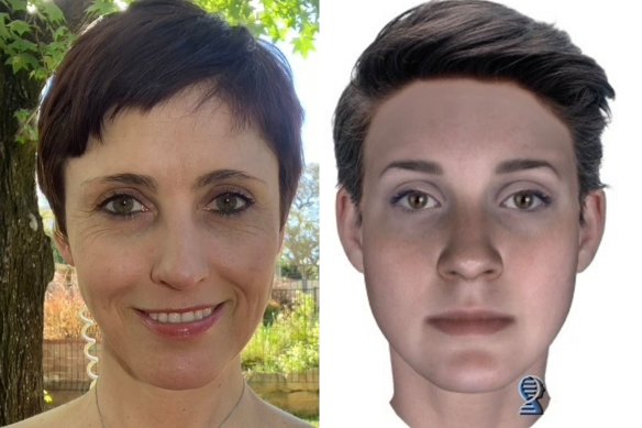 A phenotype of Xanthe Mallett herself, which the forensic anthropologist describes as “creepy” but accurate. 