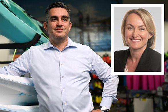 Super Retail boss Anthony Heraghty and (inset) Jane Kelly.