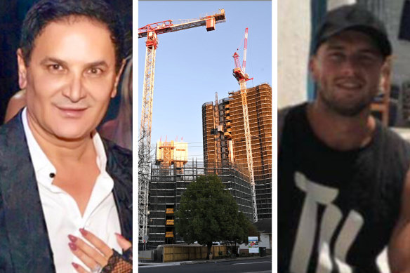 Mathew Peagram (right) claims in court documents that Sydney property developer Jean Nassif (left) supplied him with a bag of methamphetamine that will send him to prison for a decade.