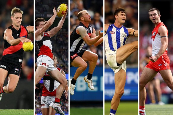 Essendon, St Kilda, Collingwood, North Melbourne and Sydney have all started the AFL season with two wins.