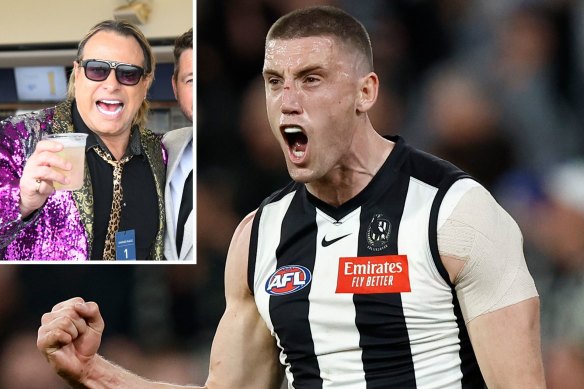 Collingwood ruckman Darcy Cameron recalled the string celebrity messages he got for his 40th game, including one from colourful AFL identity Warwick Capper, who like him, once played for Sydney.