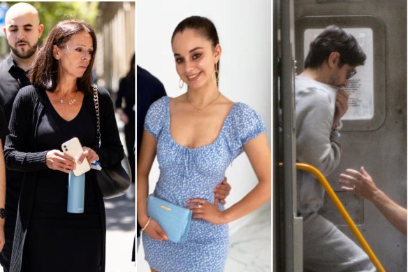 Mother Aggie Di Mauro at court this week; Celeste Manno; killer Luay Sako