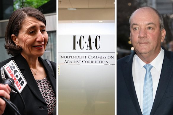 Former NSW premier Gladys Berejiklian and ex-MP Daryl Maguire.