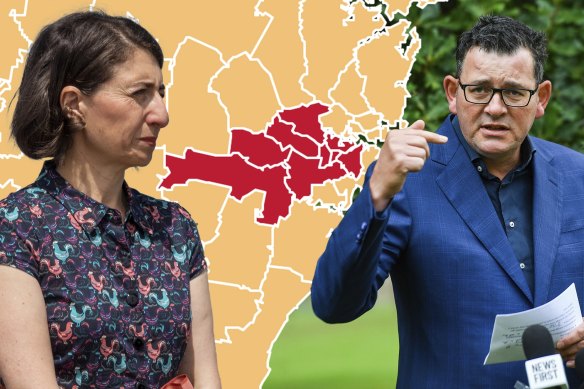 Gladys Berejiklian initially resisted Victoria-style lockdown rules, but relented and imposed curfews on the western suburbs.