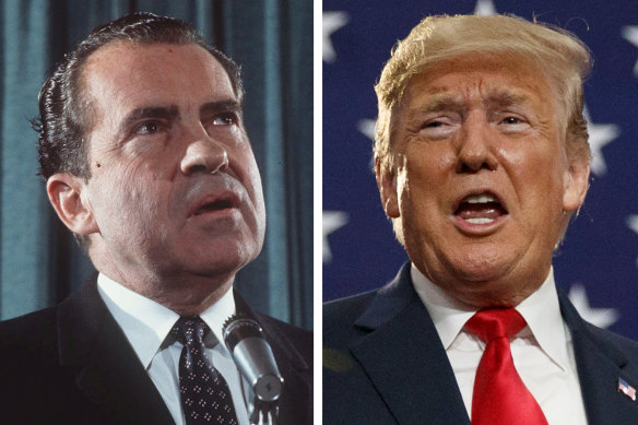 There are obvious similarities between Richard Nixon and Donald Trump. 
