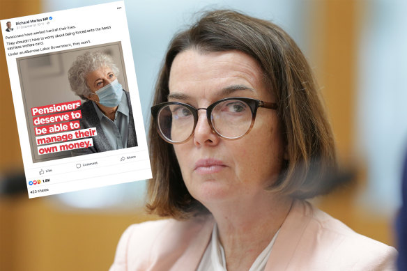 Social Services Minister Anne Ruston is fighting a scare campaign from Labor claiming the government wants to force pensioners onto a controversial cashless debit card. 