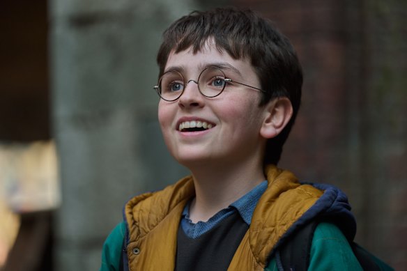 Dominic McLaughlin as Harry Potter in the Harry Potter TV series.