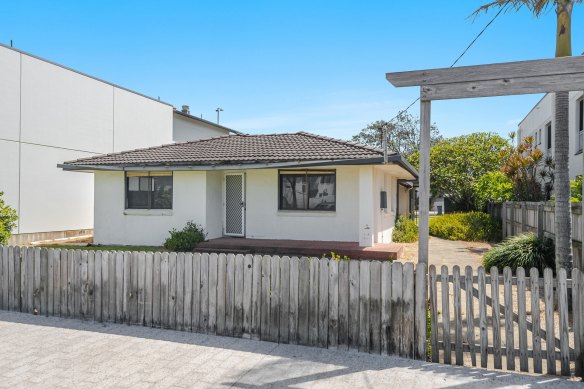 The house on the main street of Lennox Head has been gutted since it was purchased in 2020 for $4.1 million.