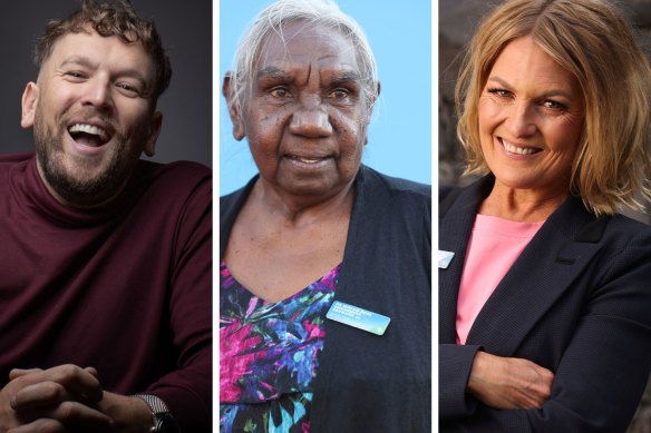 Paralympic champion and tennis golden slam winner Dylan Alcott,  2021 Senior Australian of the Year Dr Miriam-Rose Ungunmerr Baumann, 2022 Australian of the Year Local Hero Shanna Whan. 