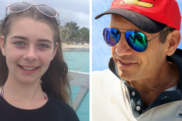 Emma  and Jeremy Cooper were rescued from their capsized catamaran. 