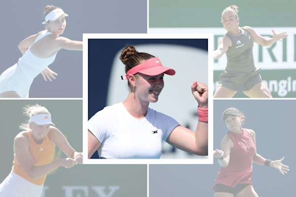 Talia Gibson has defeated Naomi Osaka, Iva Jovic, Clara Tauson and Jasmine Paolini in the past two weeks. 