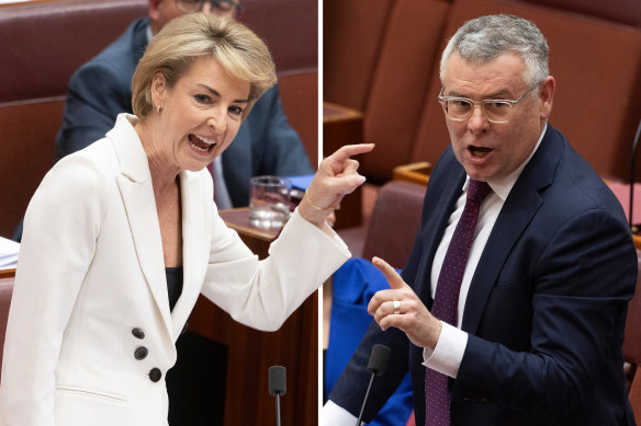 Coalition workplace relations spokeswoman Michaelia Cash and Workplace Relations Minister Murray Watt reached a deal on the CFMEU.