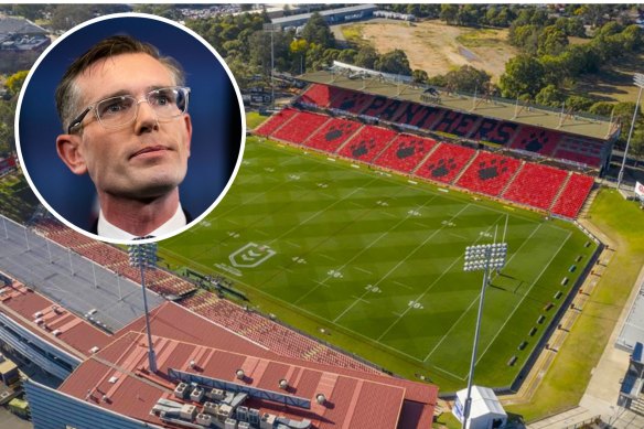 The Dominic Perrottet-led government has committed to building the Penrith Panthers a new stadium.