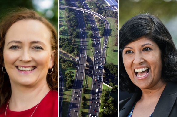 Labor’s candidate for the seat Mary Doyle (left) and Liberal candidate Roshena Campbell.