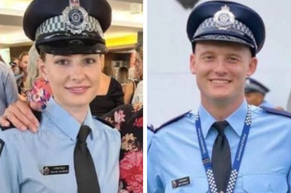 Constables Rachel McCrow and Matthew Arnold were shot dead in December 2022.