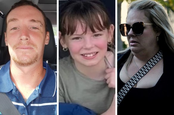 Justin Stein, Charlise Mutten and her mother, Kallista.